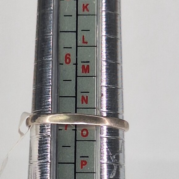 Vintage Sterling Silver Native Blue Turquoise Ring Size 7 Makers Stamped 1.6g - Picture 9 of 10